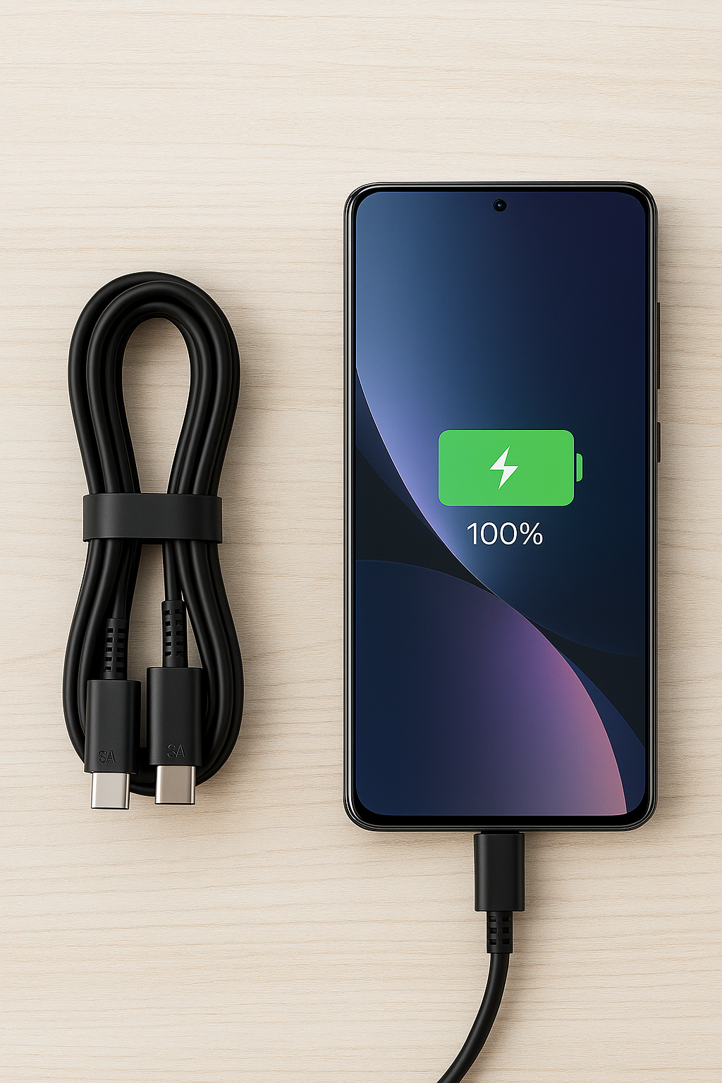 2PCS PD 45W USB-C Cable β Super Fast Charging Type-C Data Cable for Samsung Galaxy S20/S21/S22/S23 Ultra, Note 10/20, A53/A54 & More