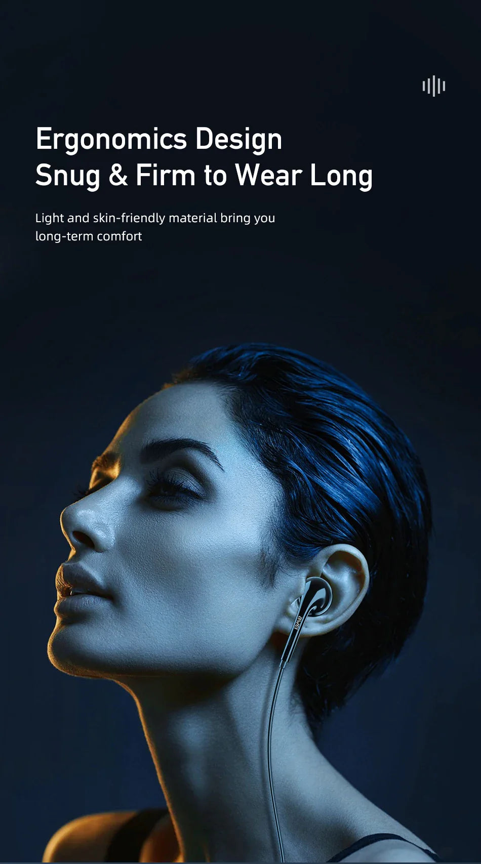 Awei PC-7T/PC-7 Wire-controlled Headset With Microphone Hands-free Calling Ergonomic Headphone Type-C Earphone For Smartphones