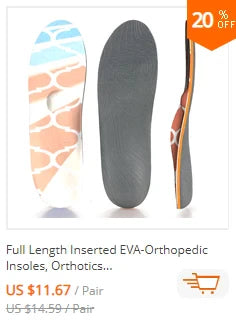 Plantar Fasciitis Orthopedic Sport Insole Men Women Sneaker Flat Feet High Arch Support Orthotic Insoles Plantillas Insert Sole