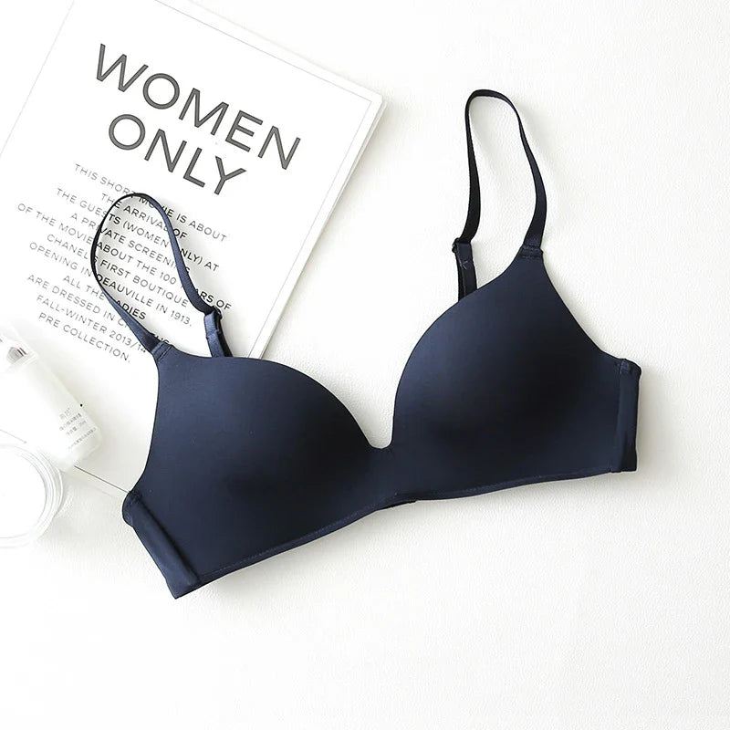 Seamless Bras for Women Push Up Bras No Wire Brassiere A B Cup Underwear Sexy Bralette Three Quarters(3/4 Cup)  Lingerie