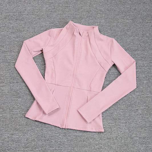 Sports Coat Women's Shirt Yoga Slim Long Sleeve Fast Running Thin Pilates Fitness Suit Top Clothing