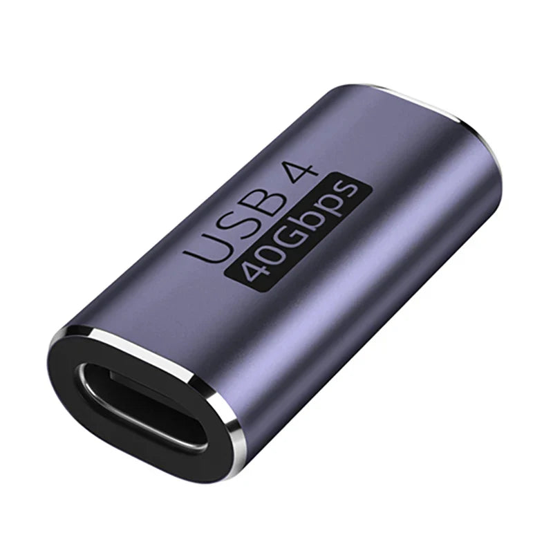 NNBILI USB Type-C Adapter For Macbook 90 Degree Quick Charge Converter Male To Female 100W 5A 40gbps PD Data Transfer 8K60HZ  