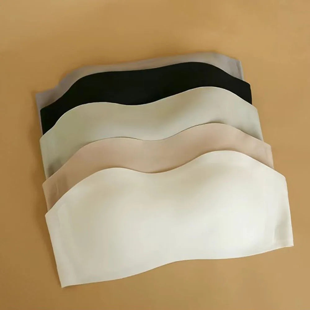 Sexy Seamless Tube Top Bra Invisible strapless Bras Women Underwear thin Non slip Push up Bralette Wireless Female Lingerie