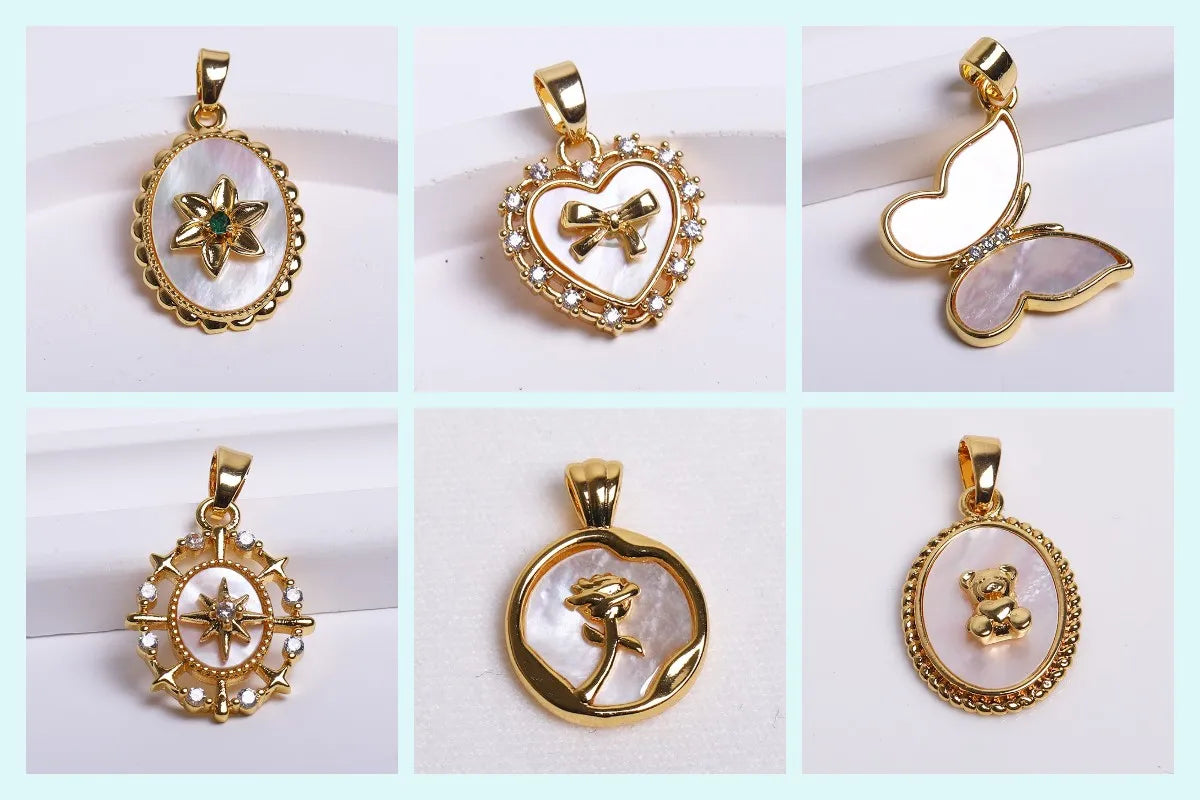 8/10MM 18K Gold Plated Brass Metal Hollow Beads Caps Flower Caps For Beads For DIY Beading Jewelry Making Supplies Wholesale