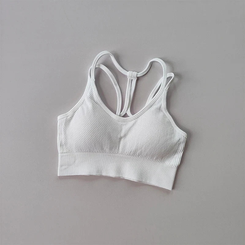 Sports Underwear Women'S Running Shockproof Summer Quick Drying Back Fitness Bra Vest Professional Training Yoga Bra