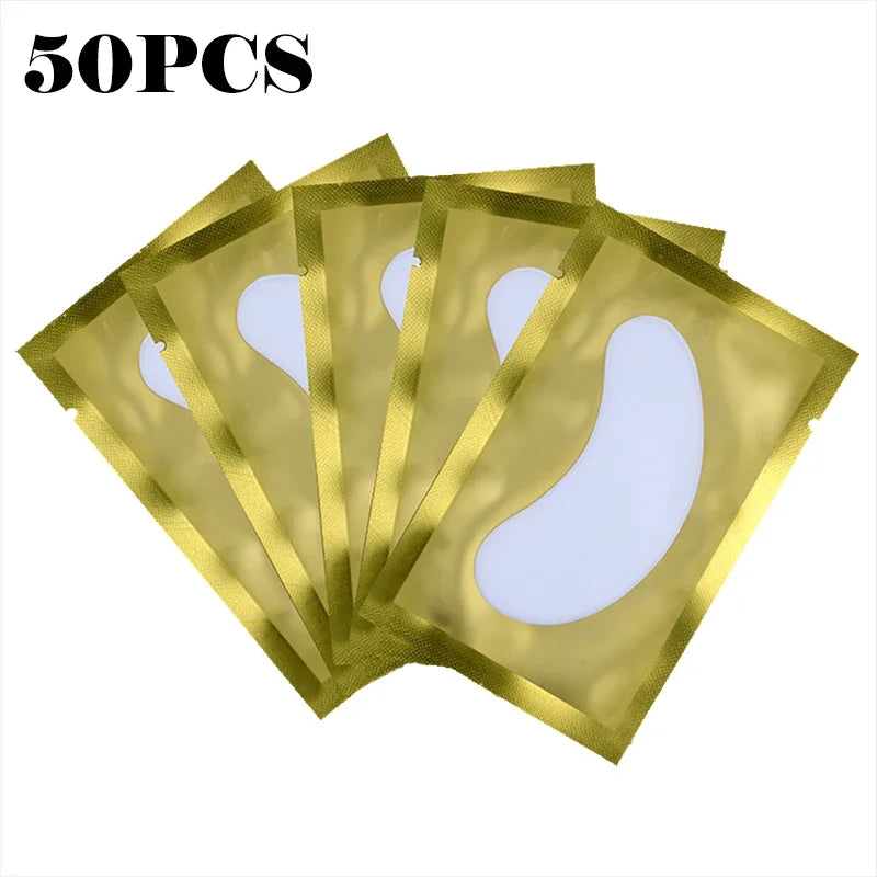 50 Pieces Of Hydrogel Eyelash Patch Grafting Eyelashes Isolating Pad Eyelash Patch Beauty Moisturizing Eye Mask for Long-lastin