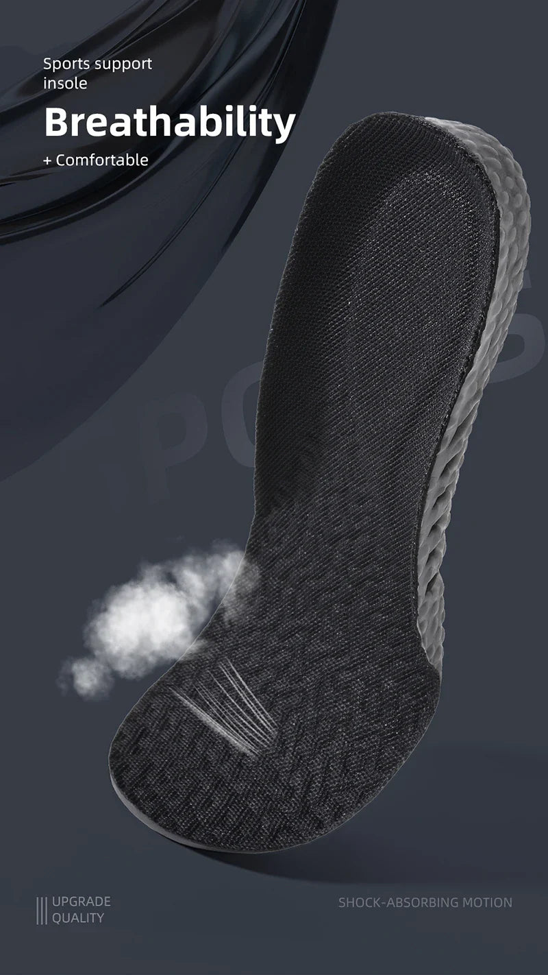 EVA Insoles for Shoes Sole Shock Orthotic Insole Absorption Deodorant Breathable Cushion Running Insoles for Feet Arch Suppor