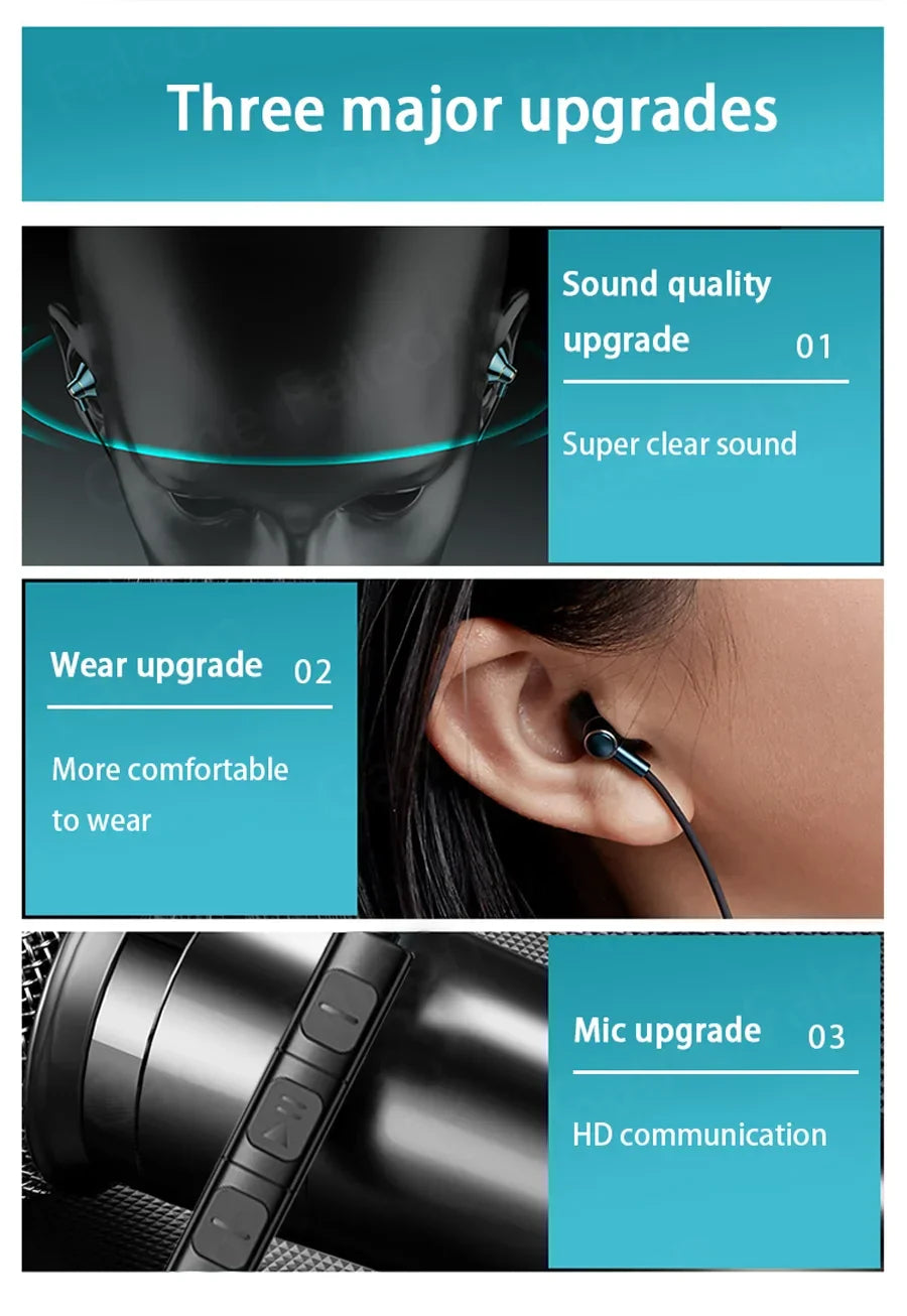 USB Type C Headphone HiFi Bass Stereo Volume Control Mic 3.5mm Wired Earbuds For Galaxy S24 S23 S22 S21 Ultra iPhone 15 Pro Max