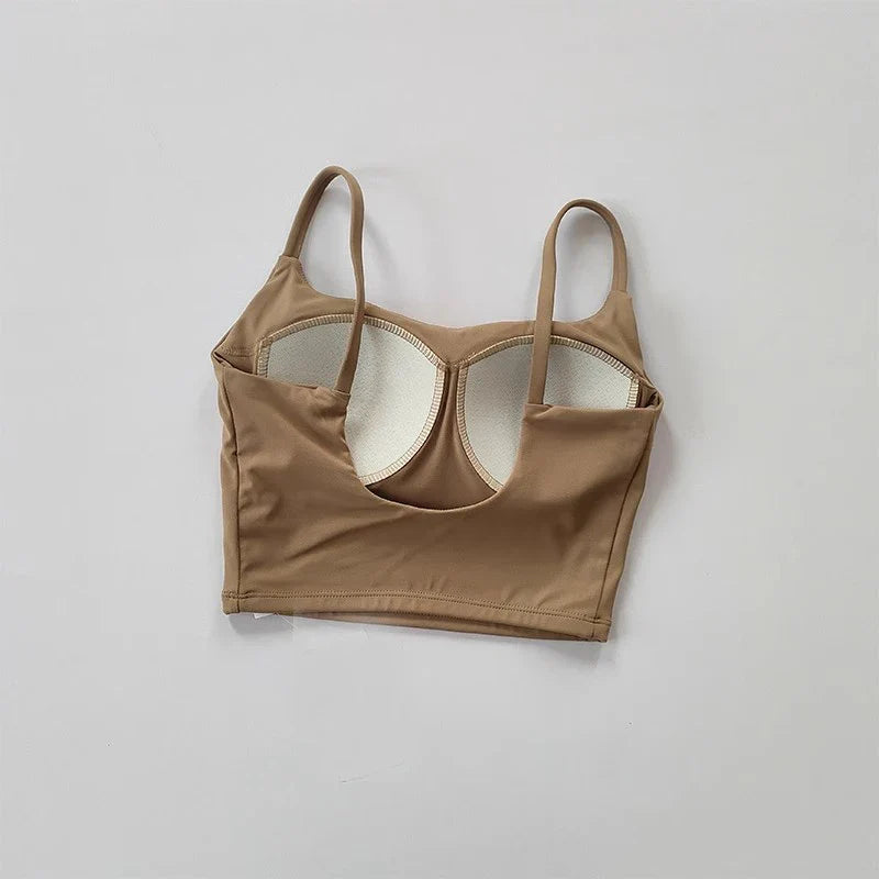 Breathable Sports Bra for Women, Fitness Top, Push Up Sport Bra, Fixed Pad, Yoga Underwear, Sport Tops  Running Vest, Gym Wear