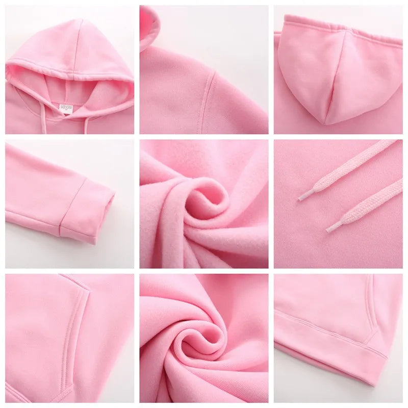 Men's Hoodies Women Pullover Spring Autumn Casual Hoodie Sweatshirts Solid Color Hoodies Oversize Black Sweatshirt For Male