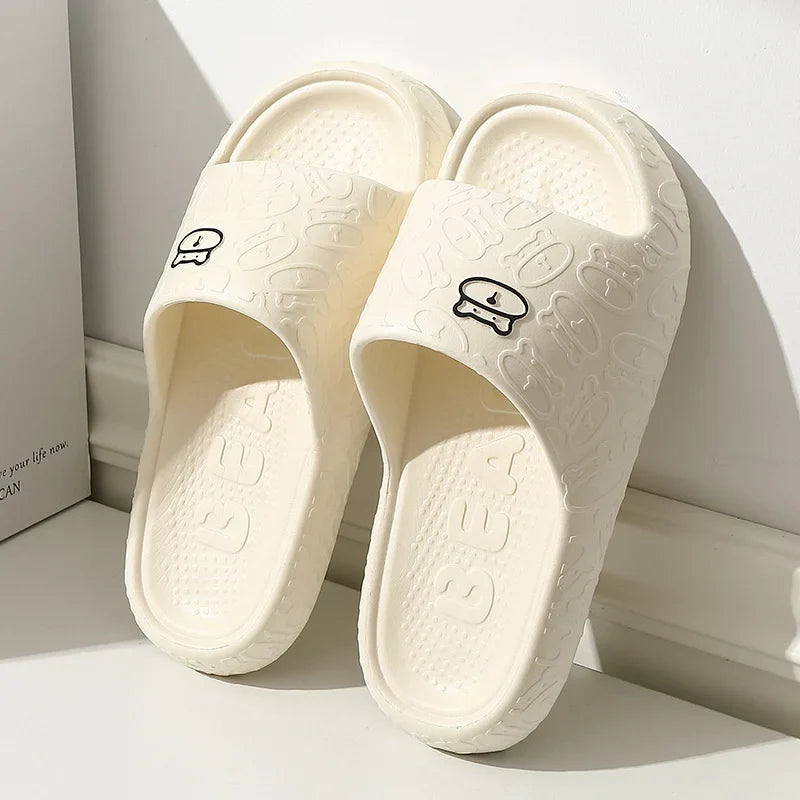 Summer Men Slippers Home Soft Sole Somfortable Good Resilience Bathroom Non-slip Beach Casual Women Colorful Silders Houseshoes