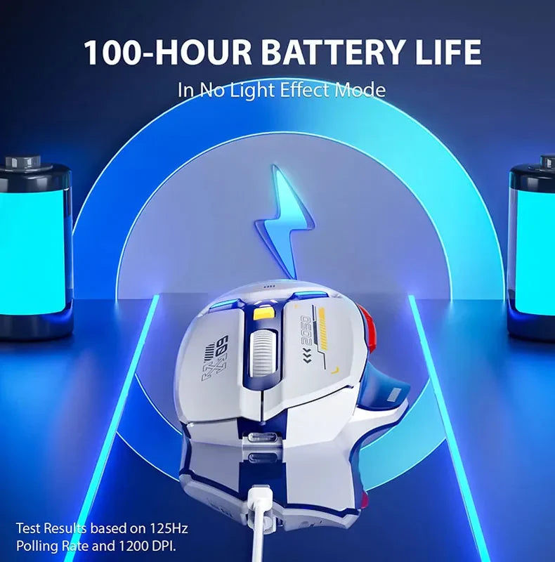 Inphic IN9 Wireless Gaming Mouse Rechargeable Ergonomics Bluetooth Mouse RGB Lighting Effect Desktop Computer Laptop Universal