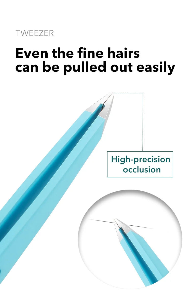 Eyebrow Tweezer Colorful Hair Beauty Fine Hairs Puller Stainless Steel Slanted Eye Brow Clips Removal Makeup Tools