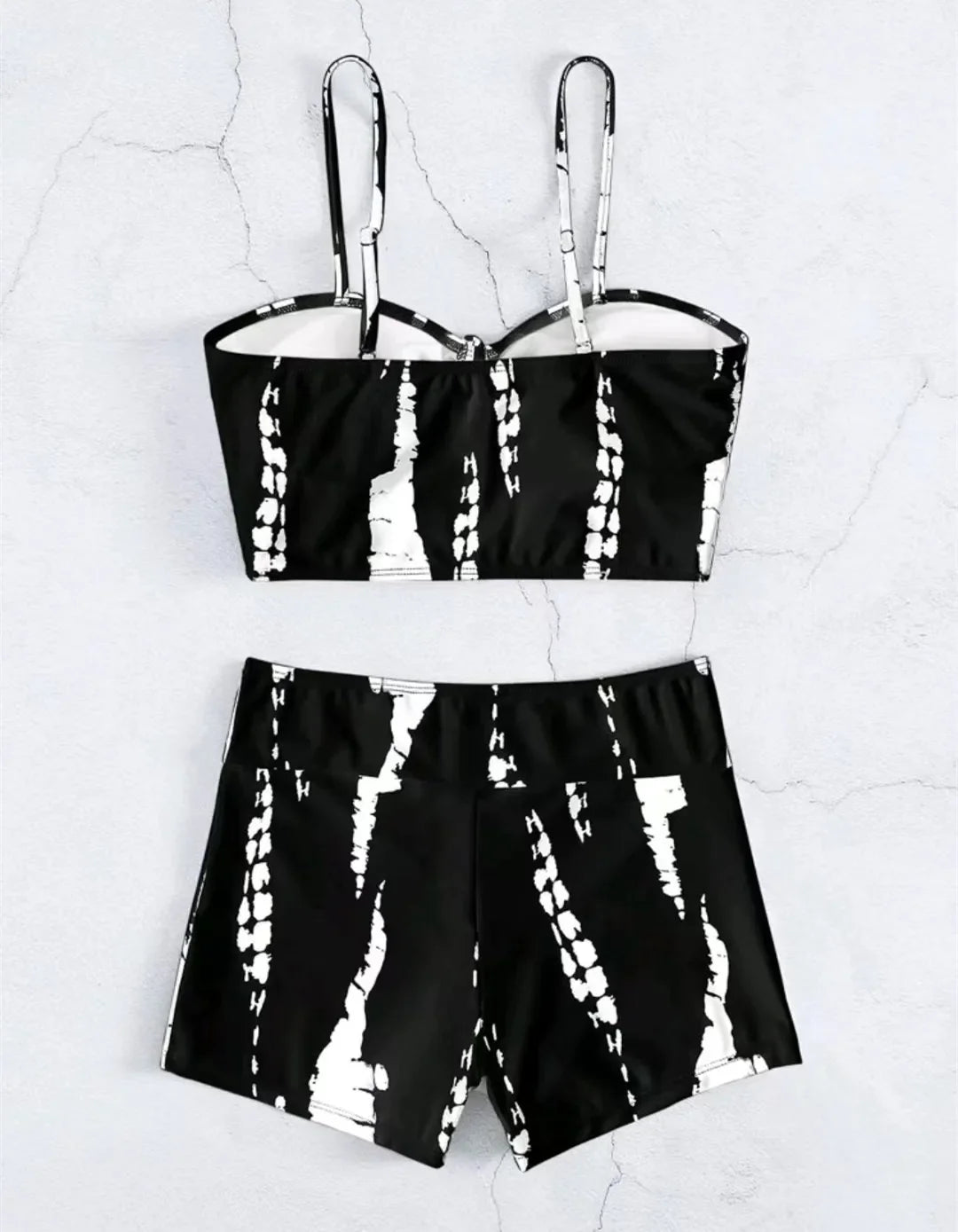 Drawstring Front Shorts Bikinis 2025 High Waist Swimsuit Women Swimwear Female Bathers Bathing Swimming Swim Suit Beachwear