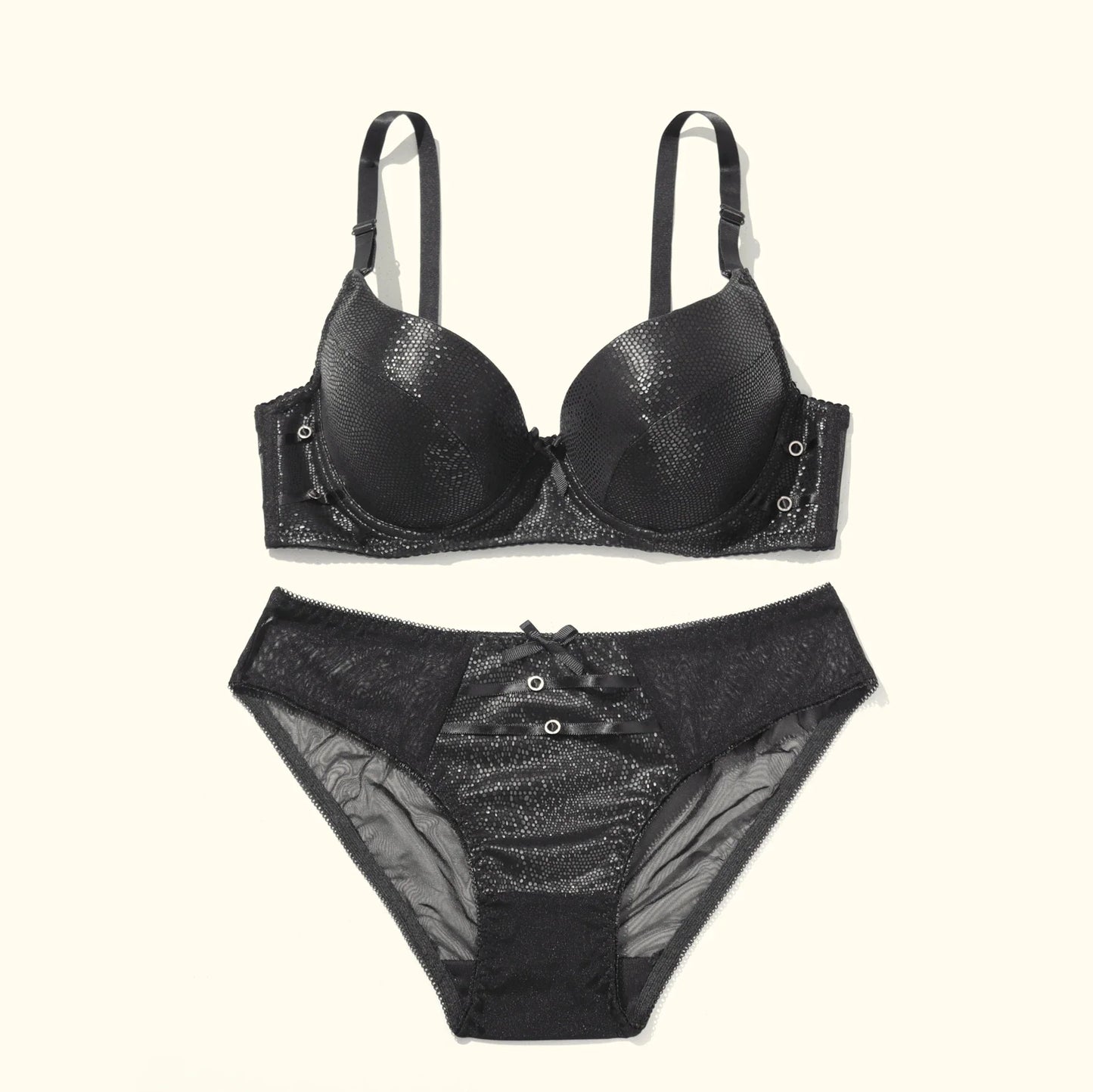 Beauwear Solid Color Lingerie Set for Women Small Size Padded Bra Set Push Up Underwear Set