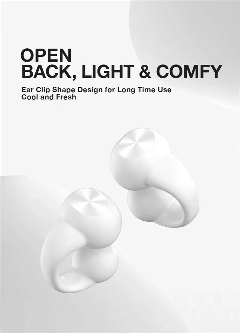 Earring Wireless Earbuds Bluetooth 5.3 Earphone Open Ear Headphones Air Conduction for Sport Running Painless Wearing Headset