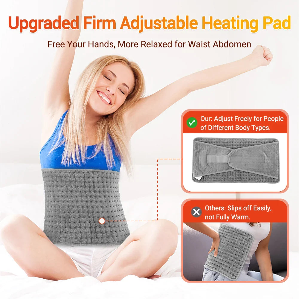 Electric Heating Waist Belt Warm Thermal Pad Office Home Temperature Control Waist Belt Warming Back Hand Warmer