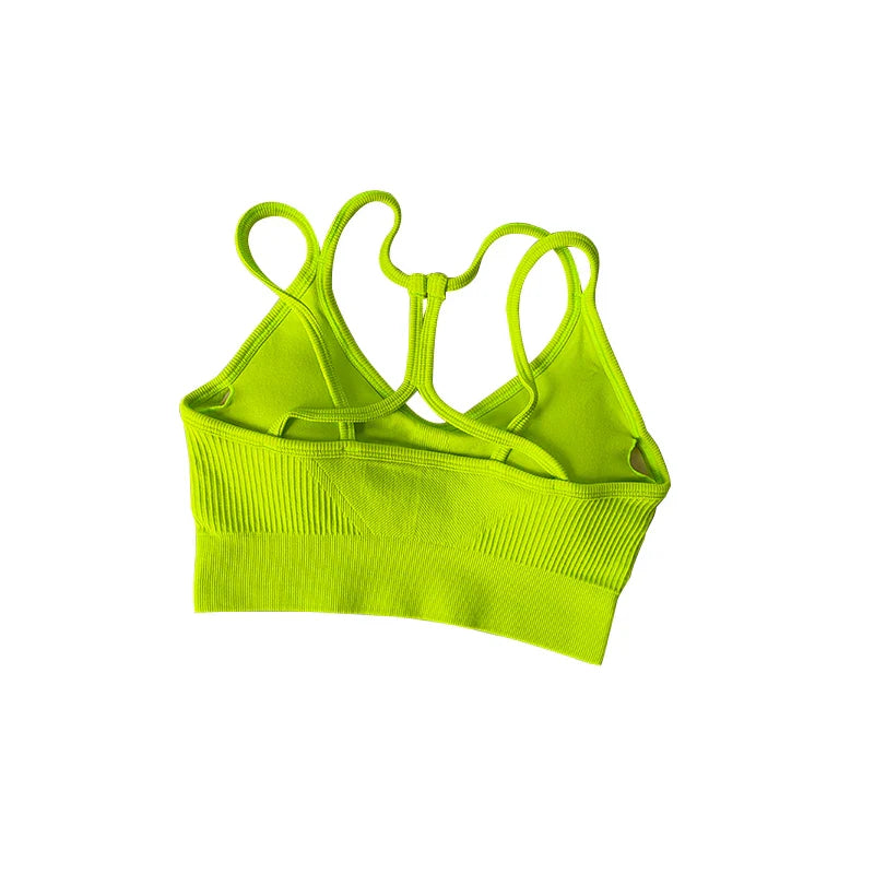 Sports Underwear Women'S Running Shockproof Summer Quick Drying Back Fitness Bra Vest Professional Training Yoga Bra