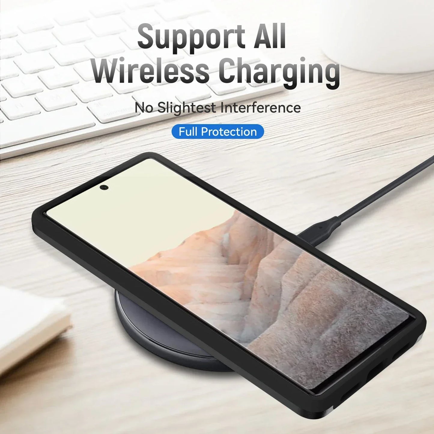 Heavy Duty Rugged Armor Shockproof Case For Google Pixel 8 7 6 Pro 6A 7A 8A Soft TPU Hard Plastic Protective Back Cover Fundas