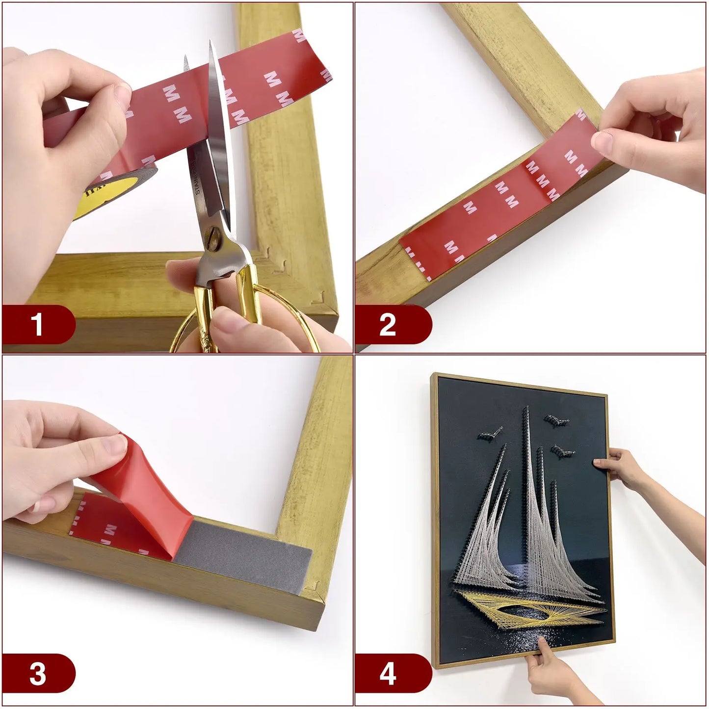 3Meters Strong Double Sided Adhesive Tape With High Viscosity For Automotive Use High Temperature Resistant Fixed Adhesive Patch