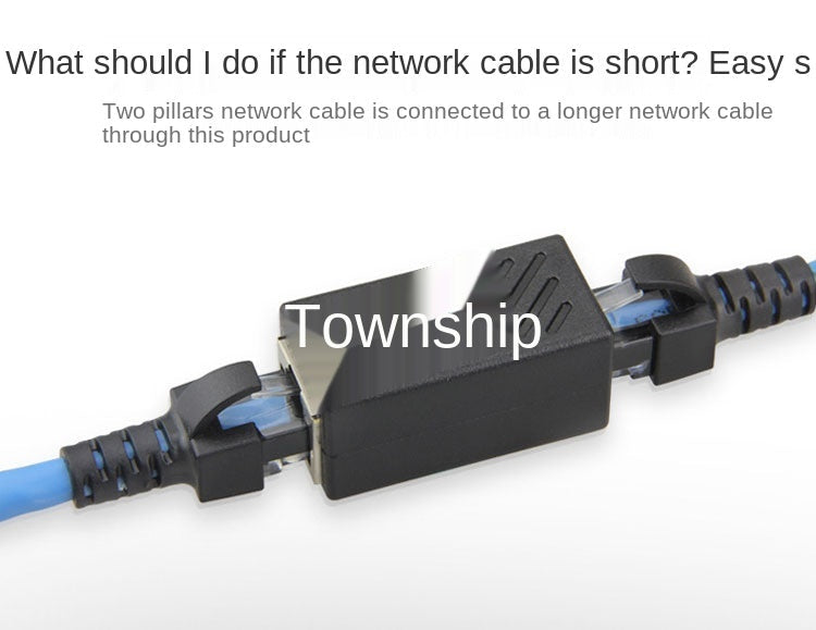 New RJ45 Connector Cat7/6 Ethernet Adapter Gigabit Interface Network Extender Convertor For Extension Cable Female to Female