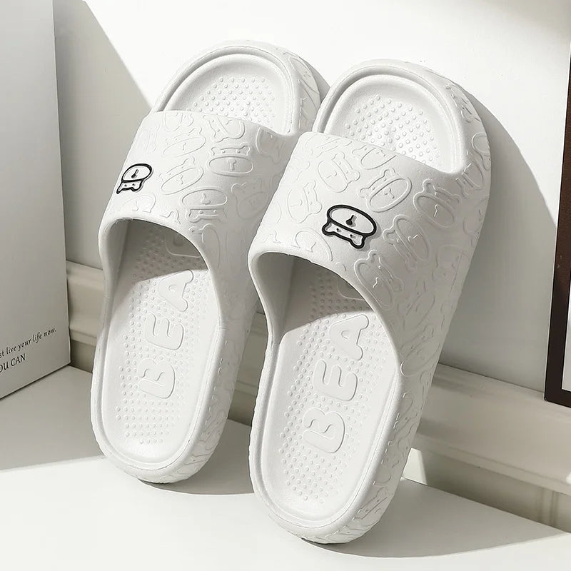 Summer Men Slippers Home Soft Sole Somfortable Good Resilience Bathroom Non-slip Beach Casual Women Colorful Silders Houseshoes
