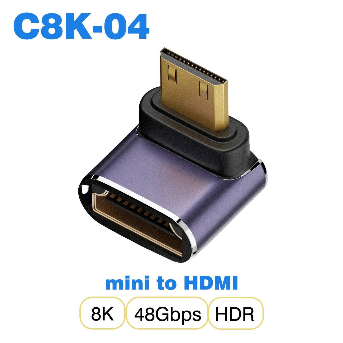 HDMI-compatible Cable Adapter mini micro hdmi to HDMI 2.1 Converter 48Gpbs 8K60HZ 4K120HZ for HDTV Projector PS4 PS5 Laptop PC