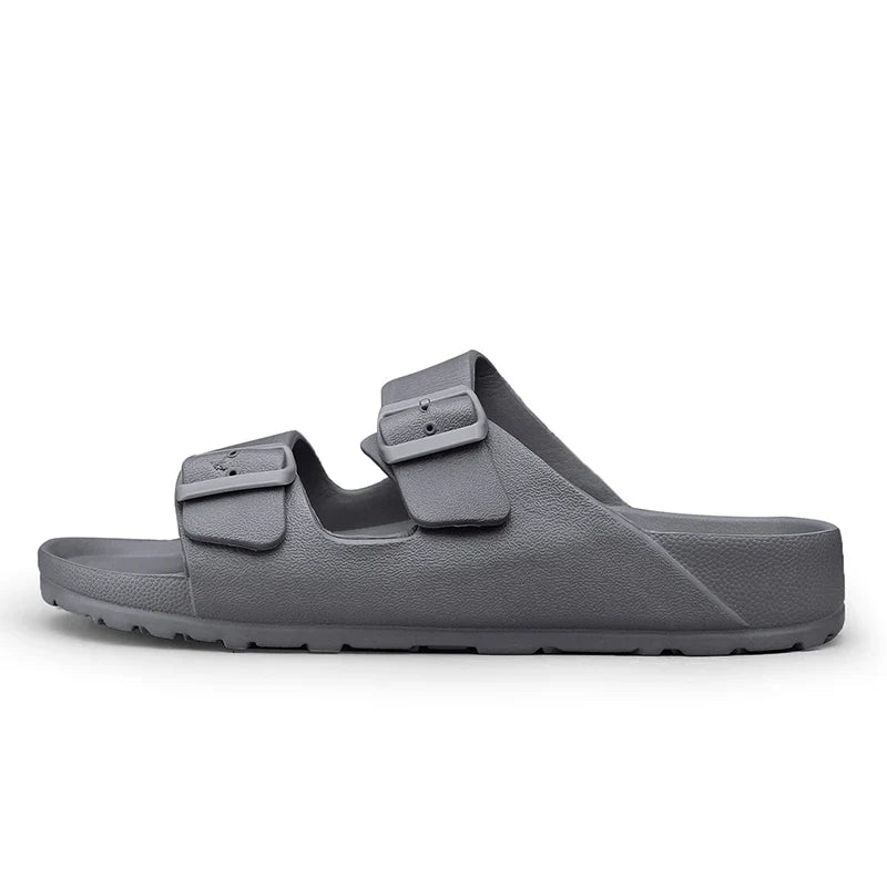 Summer Adjustable Soft Slides Slippers For Men Flat EVA Slippers Lightweight Anti Slip Slippers Size 35-47 48 49  Dropshipping