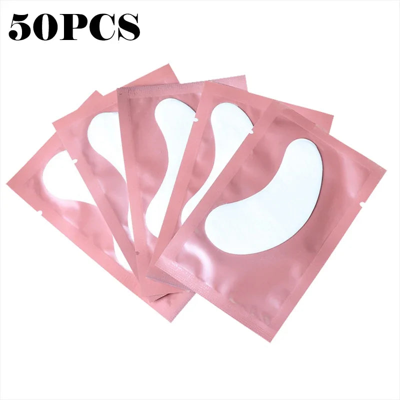 50 Pieces Of Hydrogel Eyelash Patch Grafting Eyelashes Isolating Pad Eyelash Patch Beauty Moisturizing Eye Mask for Long-lastin