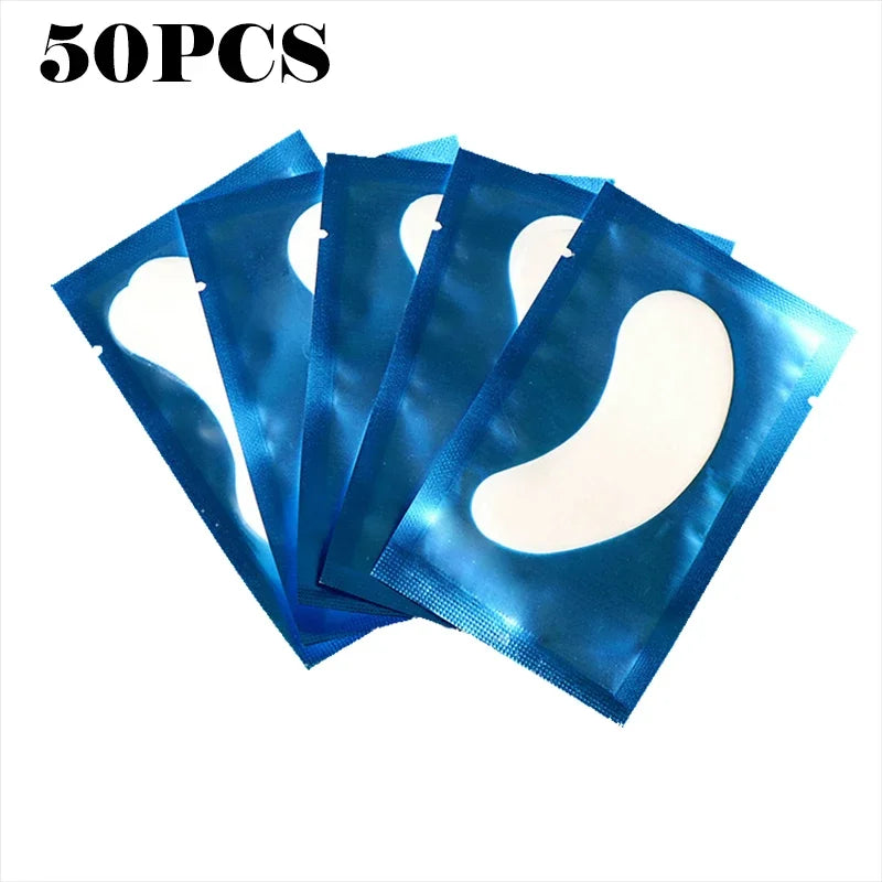 50 Pieces Of Hydrogel Eyelash Patch Grafting Eyelashes Isolating Pad Eyelash Patch Beauty Moisturizing Eye Mask for Long-lastin