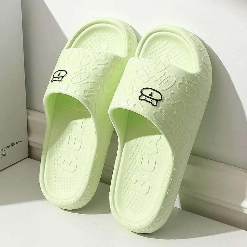Summer Men Slippers Home Soft Sole Somfortable Good Resilience Bathroom Non-slip Beach Casual Women Colorful Silders Houseshoes