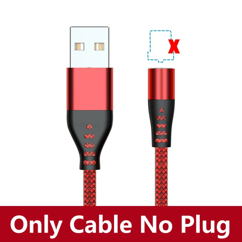 AUFU LED Magnetic USB Charging Cable USB Type C Phone Cable Magnet Phone Charger Micro USB For iPhone 11 12 Pro Max For Xiaomi