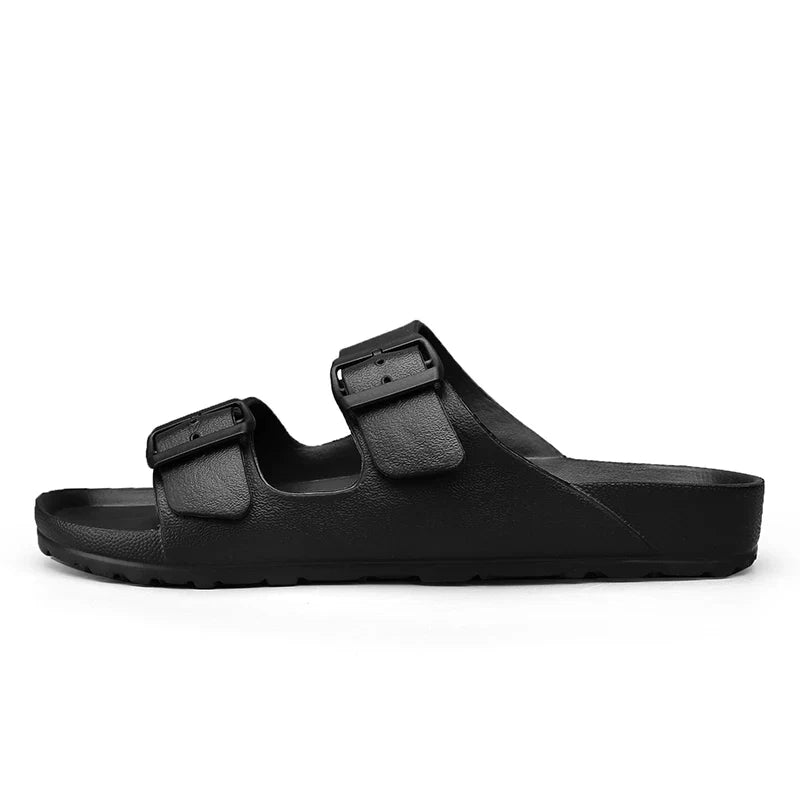 Summer Adjustable Soft Slides Slippers For Men Flat EVA Slippers Lightweight Anti Slip Slippers Size 35-47 48 49  Dropshipping