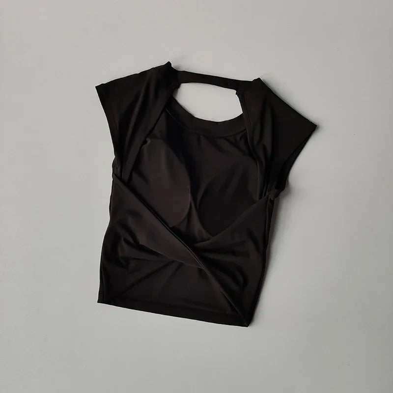 Women Sports Bra Top Push Up Sexy Beauty Back Fitness Yoga Bra t-shirts Sport Tops For Women Breathable Running Vest Gym Wear