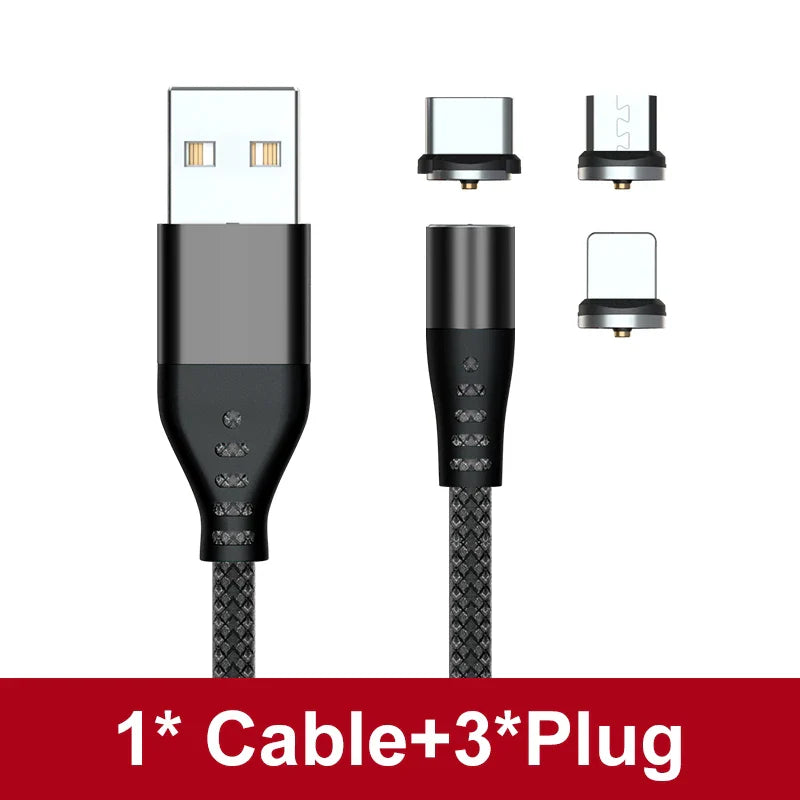 AUFU LED Magnetic USB Charging Cable USB Type C Phone Cable Magnet Phone Charger Micro USB For iPhone 11 12 Pro Max For Xiaomi