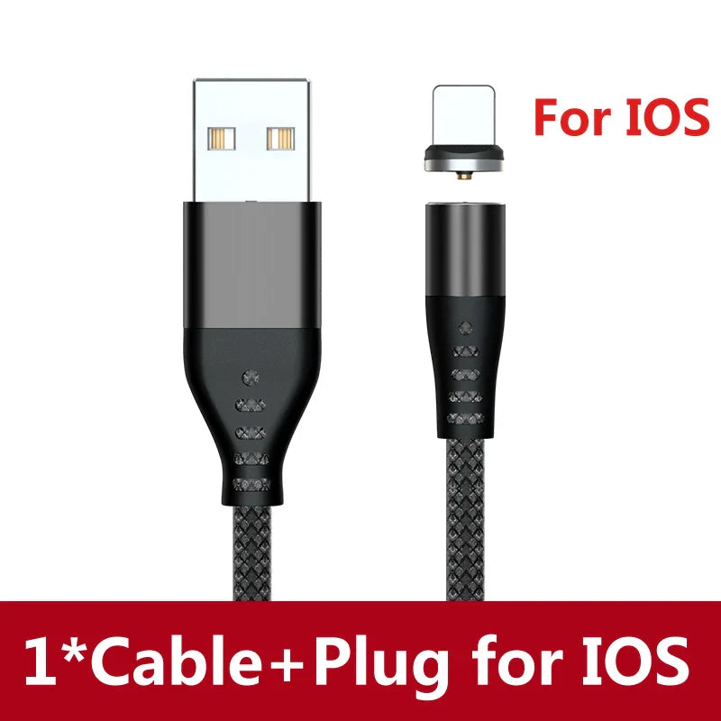 AUFU LED Magnetic USB Charging Cable USB Type C Phone Cable Magnet Phone Charger Micro USB For iPhone 11 12 Pro Max For Xiaomi