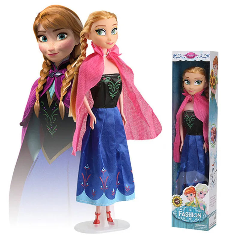 Frozen 2 Elsa Anna Figure Princess Doll Toys Snow Queen Children Girls Toys Elsa Dolls Clothes for Dolls Children Christmas Gift
