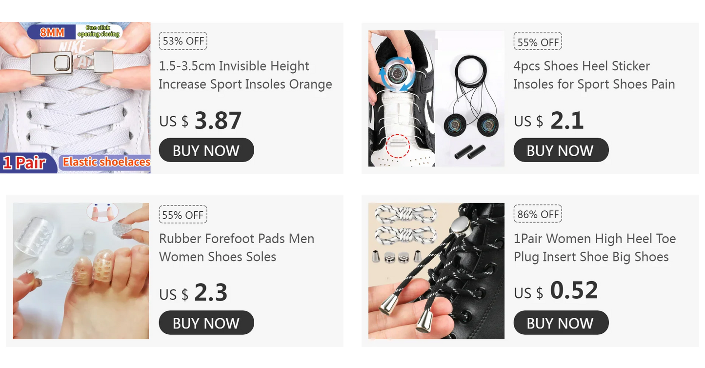 1Pair Elastic Tieless Shoelaces Shoe Laces No Tie Shoelace for Kids and Adult Sneakers Quick Lazy Metal Lock Laces Shoe Strings