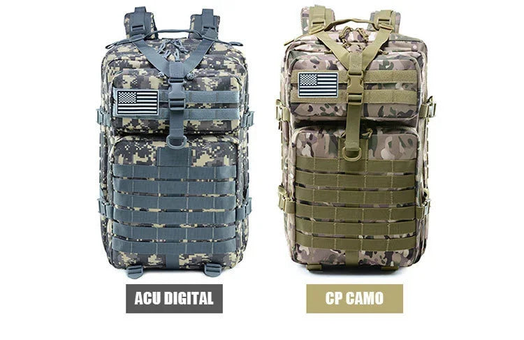 QT&QY 30/50L Tactical Backpacks Man Traveling Bags Survival Outdoor 3P Assault Pack EDC Molle Pack hiking Trekking Hunting Bag