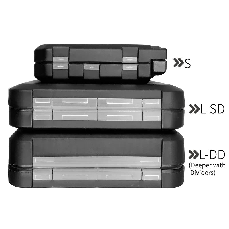 LUREHOLIC Fishing Tackle Boxes for Lure Accessories Storage Snap, Swivel, Jig Head, Hooks, Aji Lure Baits,Tungsten Weights, etc