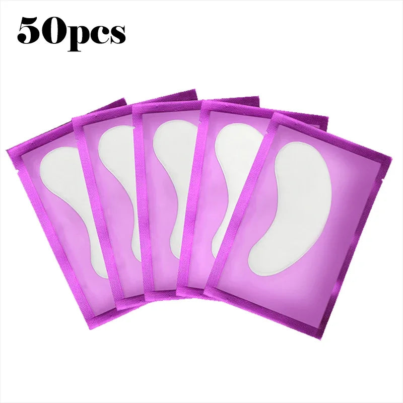 50 Pieces Of Hydrogel Eyelash Patch Grafting Eyelashes Isolating Pad Eyelash Patch Beauty Moisturizing Eye Mask for Long-lastin
