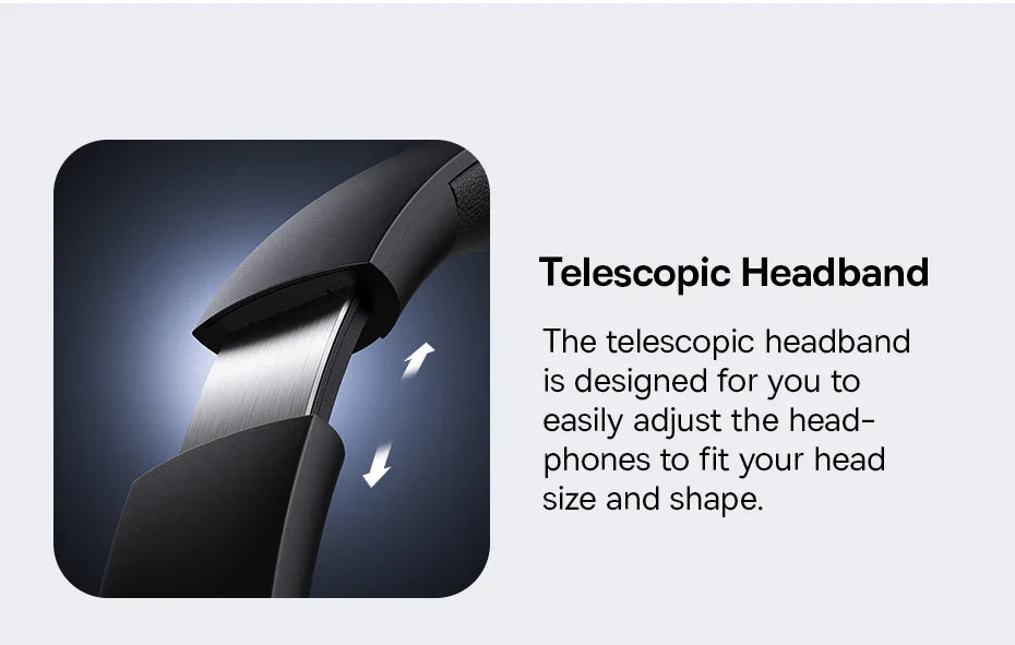 Baseus Bass 30 Max Wireless Headset Bluetooth 5.3 Over Headphones Bass-Enhancing 40mm Diaphragm Ultra Low Latency Earphones 50H