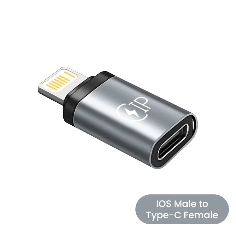 USB Cable Converter Lightning To USB C Adapter 20W Ios to Type-C Adaptador for IPhone 15 14 13 Pro Max Huawei Xiaomi Samsung