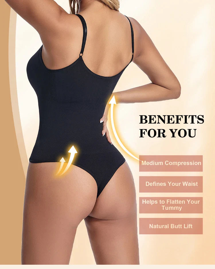 Shapewear Bodysuit Thong Fajas Colombianas Body Shaper Women Seamless Tummy Control Slimming Sheath Flat Belly for Underwear