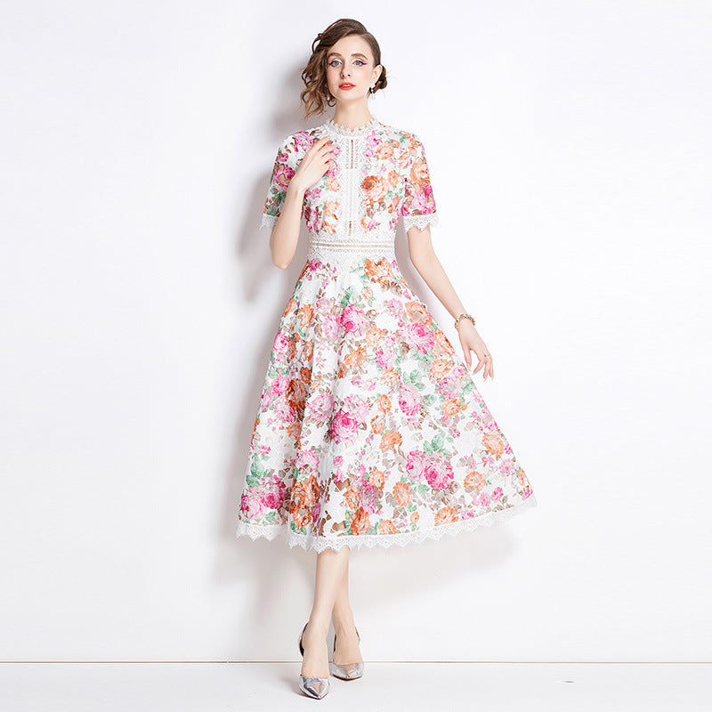 Women's French Waist Graceful And Fashionable Dress