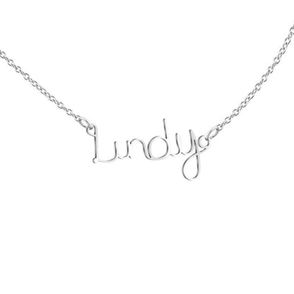 English Name Letter Necklace For Women Stainless Steel