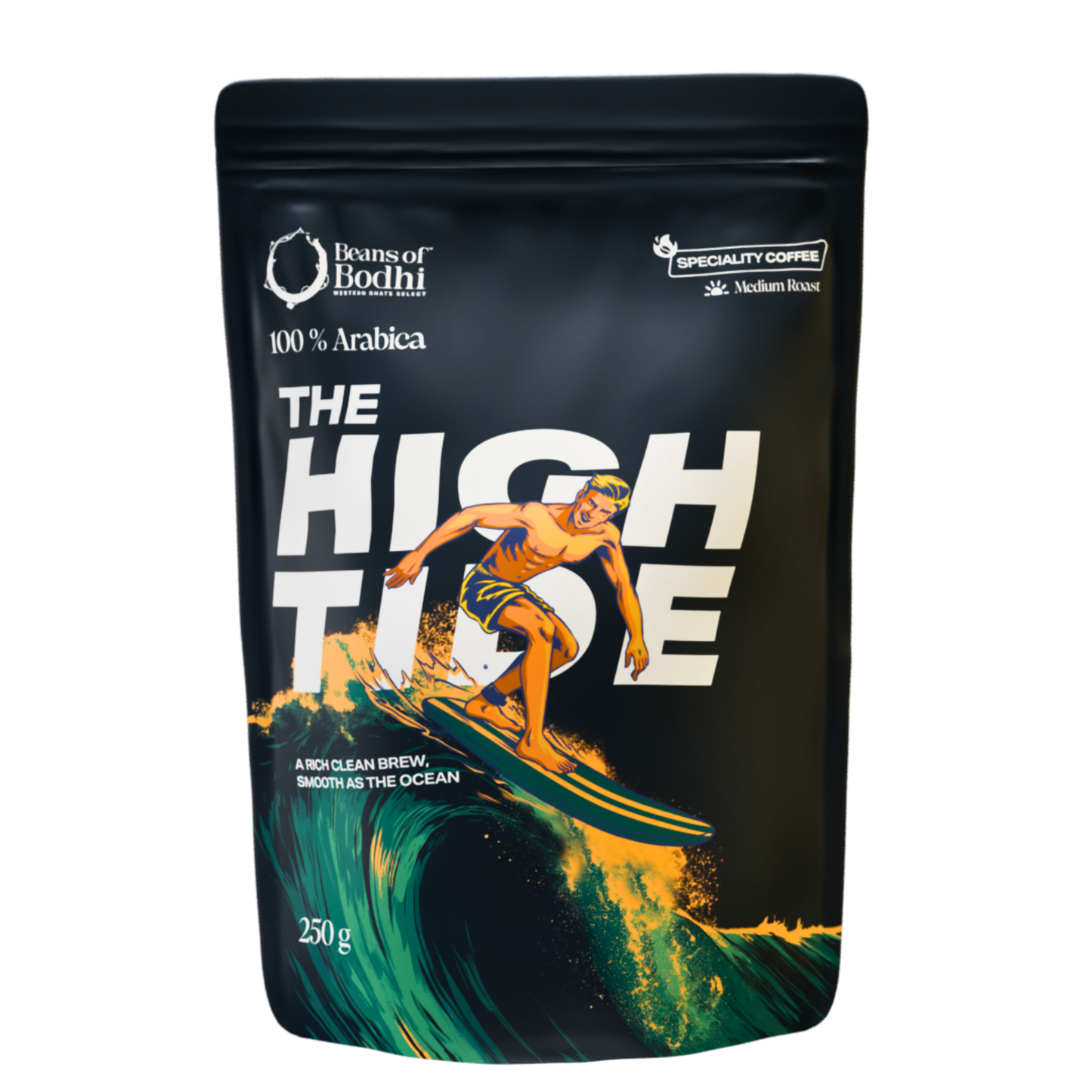 Beans of Bodhi - The High Tide Coffee | 100% Arabica | Crisp, Smooth, & Refreshing Clean Brew