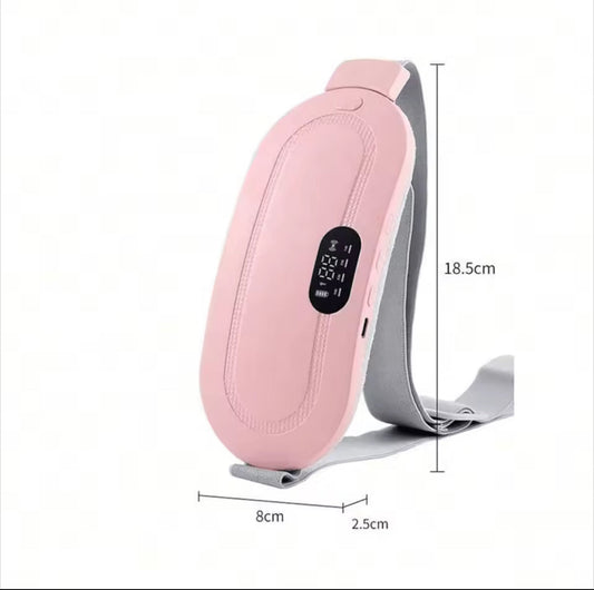 Electric Vibrator Massager Warm Palace Belt Instant Comfort for Menstrual & Back Pain Relief Rechargeable
