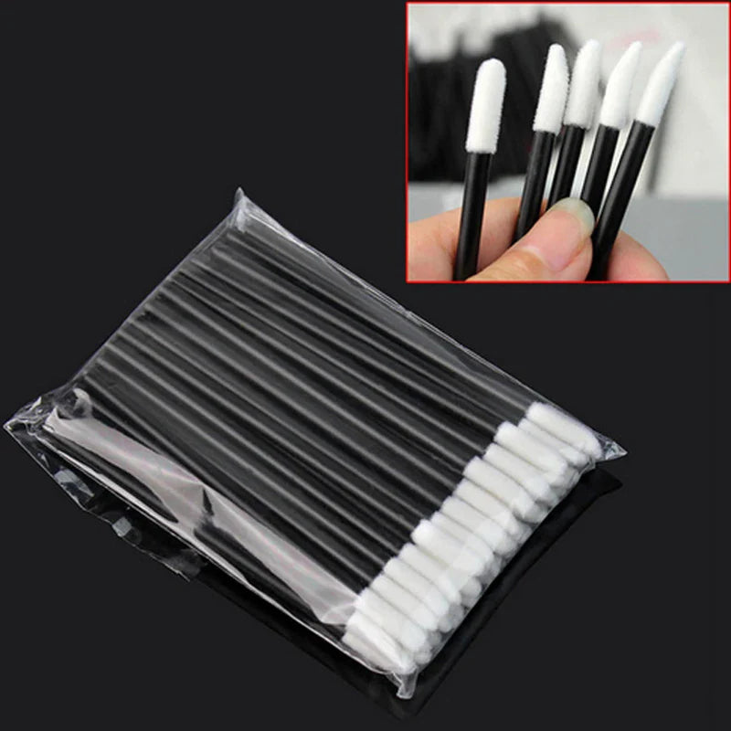 5/50/100 Pcs Lip Brushes Disposable Cosmetic Lip Brush Lipstick Lip Glossy Wands Cleaner Applicator Eyeshadow Makeup Brush Tool