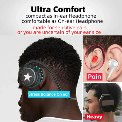 Wireless Headphones Bluetooth MP3 Player Headsets FM Radio On-Ear Comfort TF Card Slot Sport Wireless Earphones with Microphones